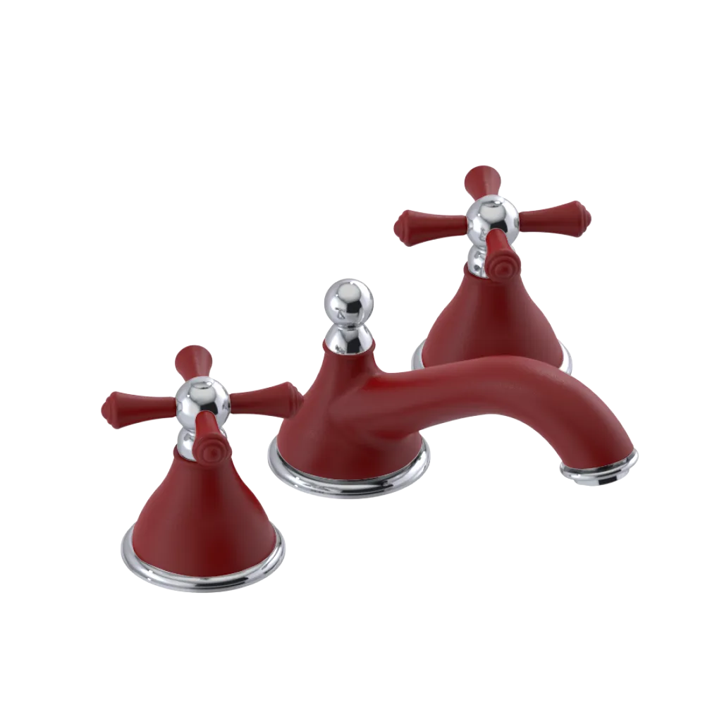 Rubinet Widespread Lav. Set. (less drain) Maroon