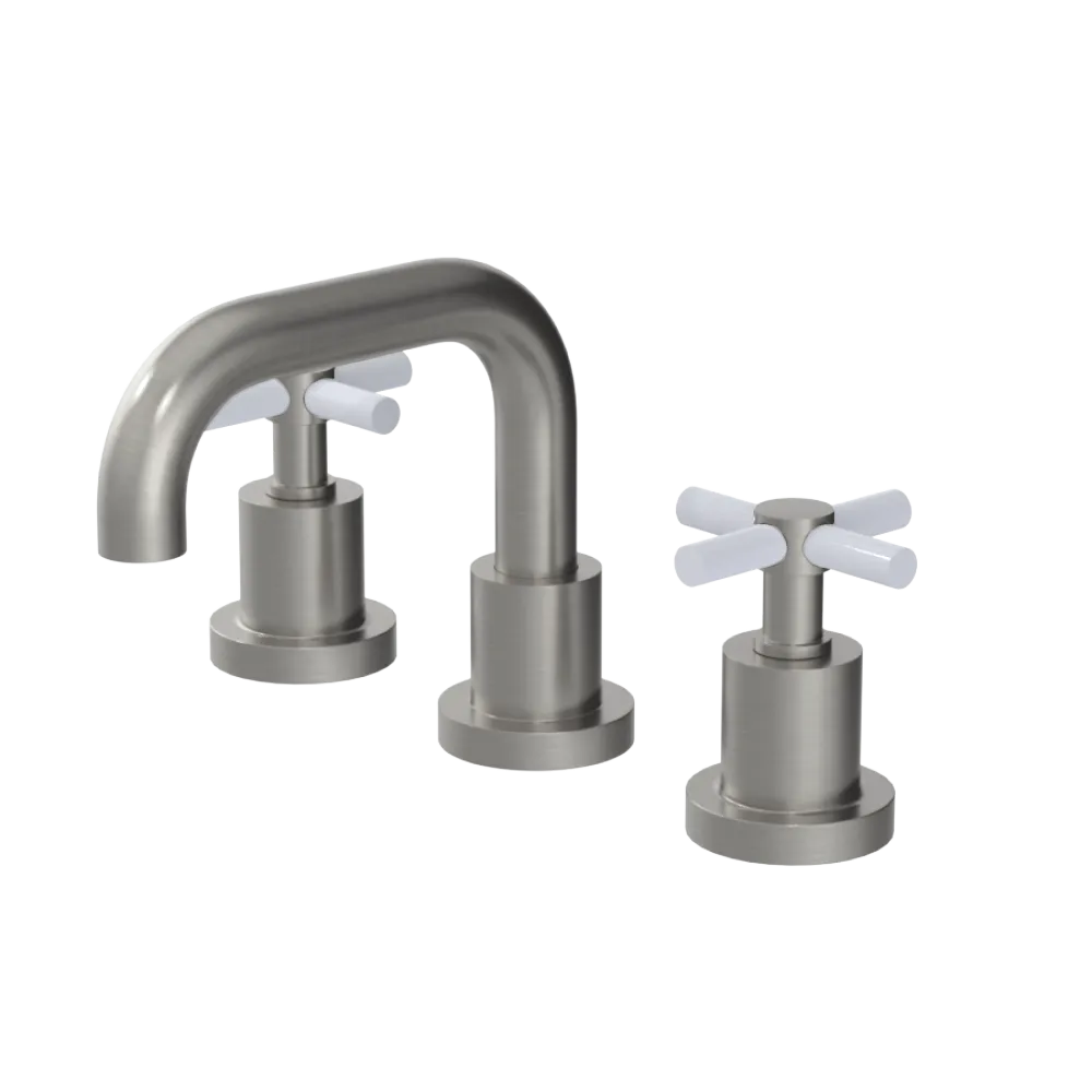 Rubinet Widespread Lav. Set. (less drain) Satin Nickel