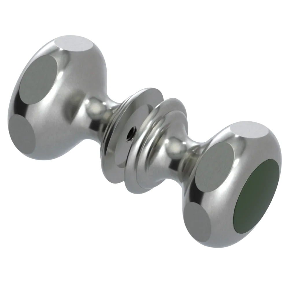 Rubinet Shower Door Knob (set) Satin Nickel