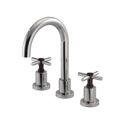 Rubinet Widespread Lav. Set. (less drain) Polished Nickel
