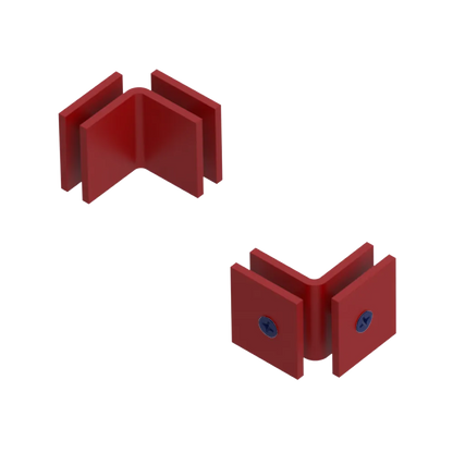 Rubinet 90 Glass to Glass Open Face Maroon