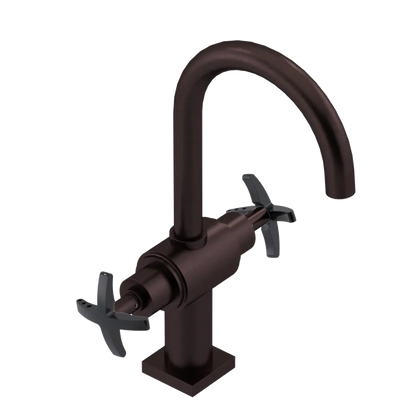Rubinet Single Hole Dual Handle Lav. Set. (less drain) Oil Rubbed Bronze