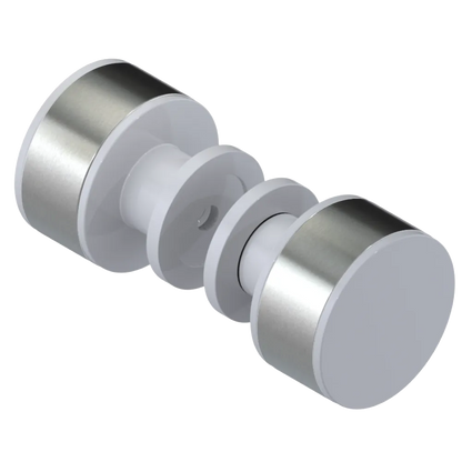 Rubinet Shower Door Knob (set) White