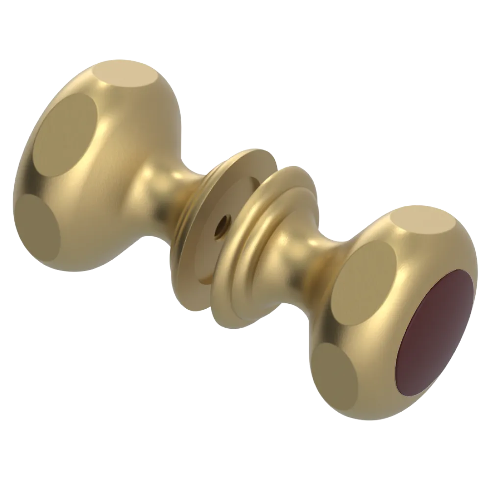 Rubinet Shower Door Knob (set) Satin Brass