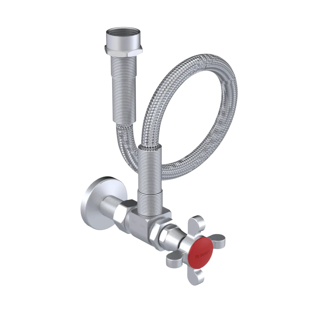 Rubinet Exposed Supply Kit (classic) Satin Chrome