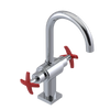 Rubinet Single Hole Dual Handle Lav. Set. (less drain) Chrome