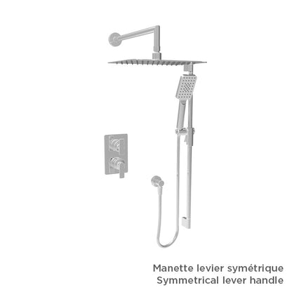 Baril Complete pressure balanced shower kit without handle