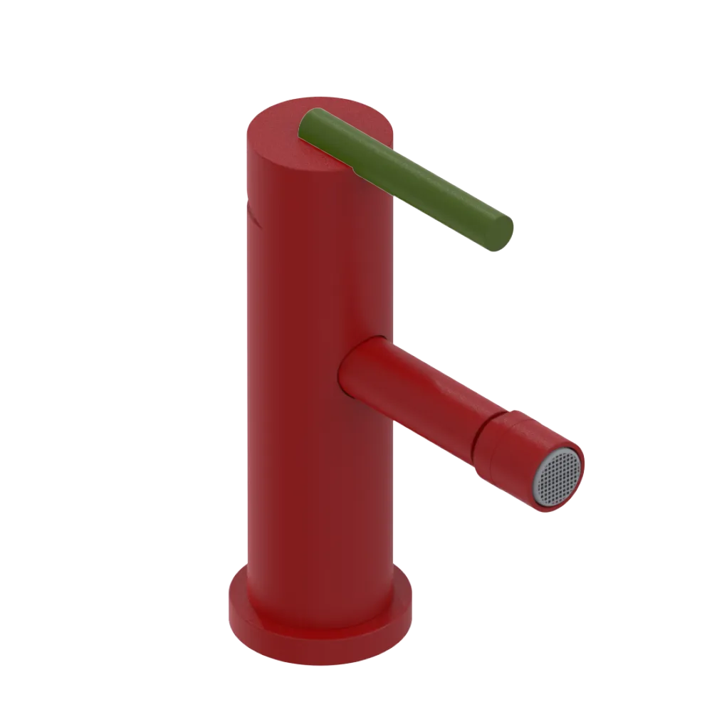 Rubinet Single Control Bidet Fitting (less drain) Maroon