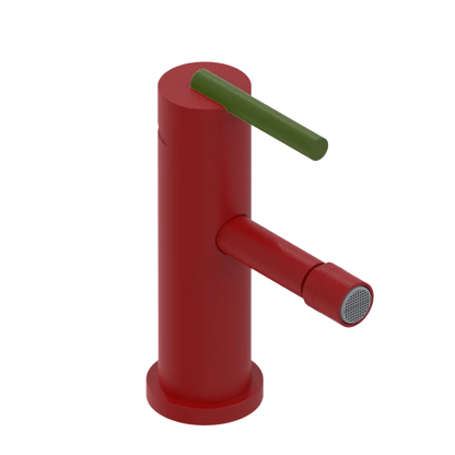 Rubinet Single Control Bidet Fitting (less drain) Maroon