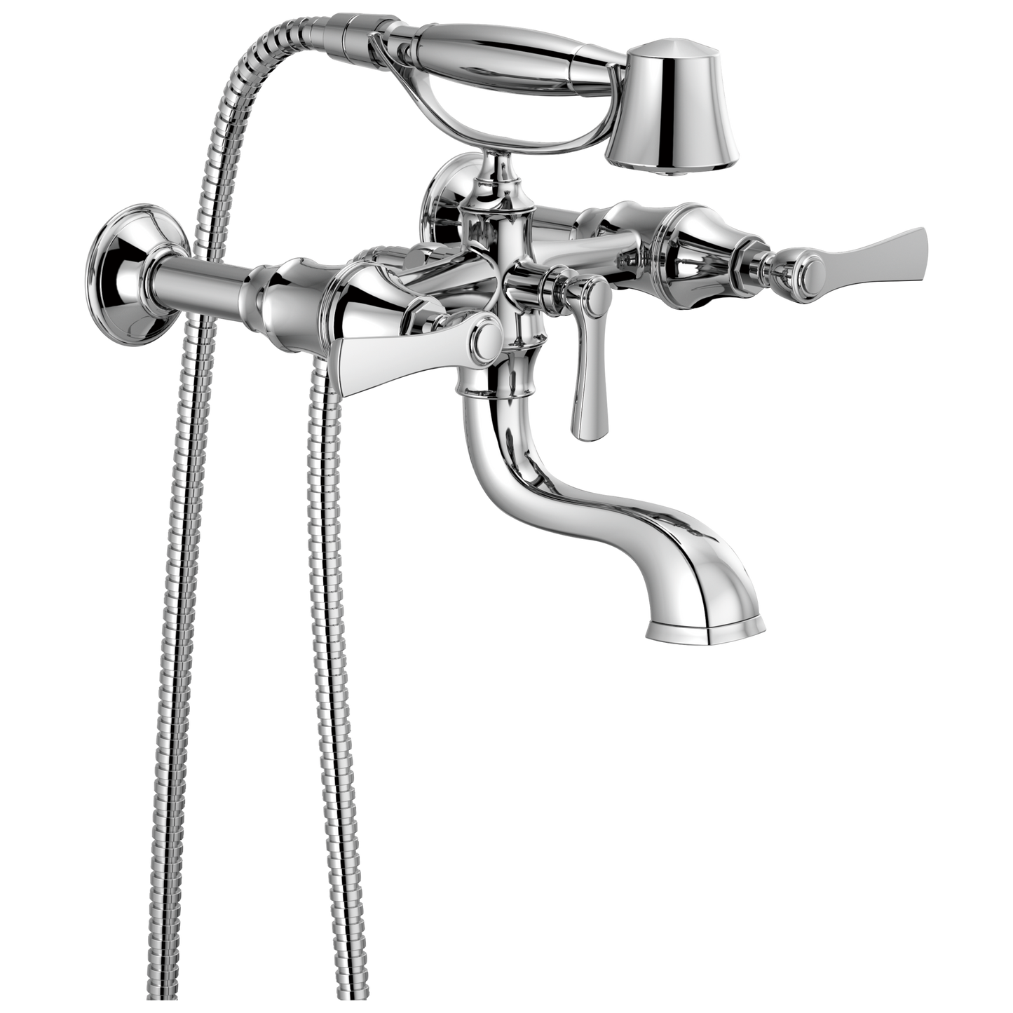 Brizo Two Handle Tub Filler Trim Kit With Lever Handles