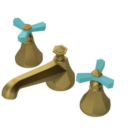 Rubinet Widespread Lav. Set. (less drain) Antique Brass Matt