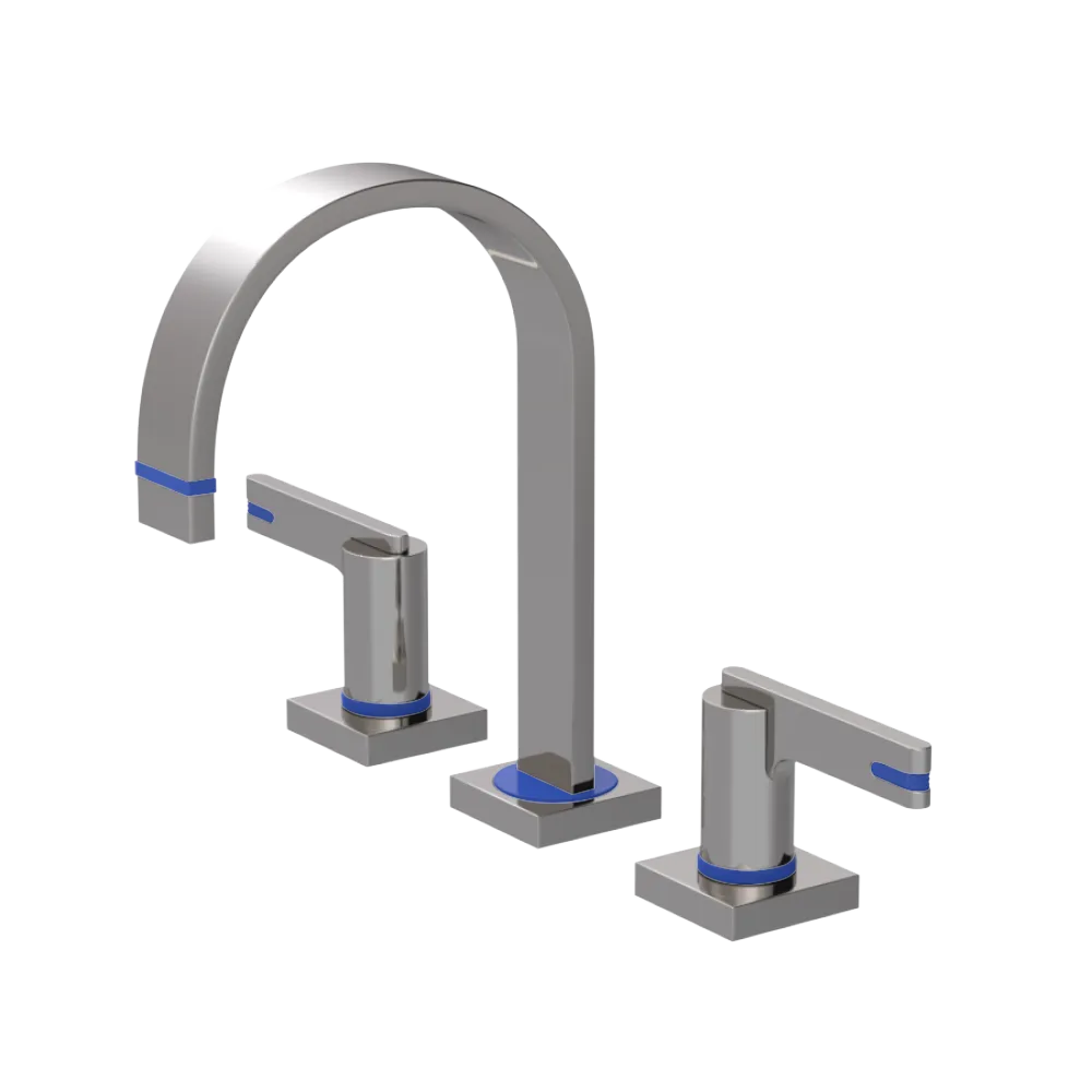 Rubinet Widespread Lav. Set. (less drain) Polished Nickel