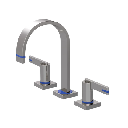 Rubinet Widespread Lav. Set. (less drain) Polished Nickel