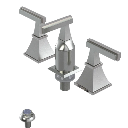 Rubinet Bidet Fitting with Spray, Diverter, and Vacum Breaker (Less Drain) Satin Nickel