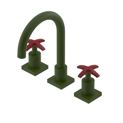 Rubinet Widespread Lav. Set. (less drain) Green Envy