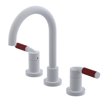 Rubinet Widespread Lav. Set. (less drain) Matt White