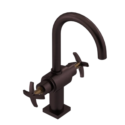 Rubinet Single Hole Dual Handle Lav. Set. (less drain) Oil Rubbed Bronze
