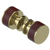 Rubinet Shower Door Knob (set) Natural Brass