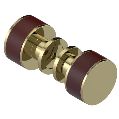 Rubinet Shower Door Knob (set) Natural Brass