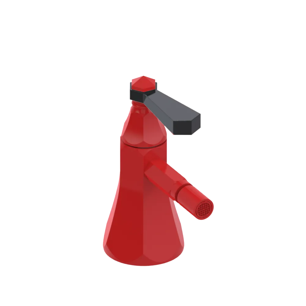 Rubinet Single Control Bidet Fitting (less drain) Red