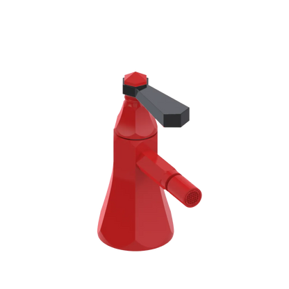 Rubinet Single Control Bidet Fitting (less drain) Red