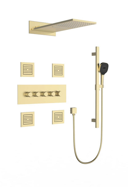 Aquaflo Opulence Premium 3-Way Thermostatic Shower Set