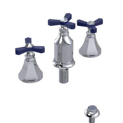 Rubinet Bidet Fitting with Spray, Diverter, and Vacum Breaker (Less Drain) Chrome