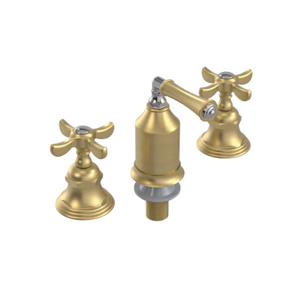 Rubinet Bidet Fitting with Spray, Diverter, and Vacum Breaker (Less Drain) Satin Gold