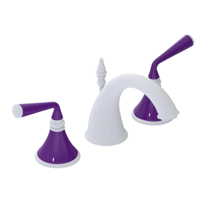 Rubinet Widespread Lav. Set. (less drain) Matt White