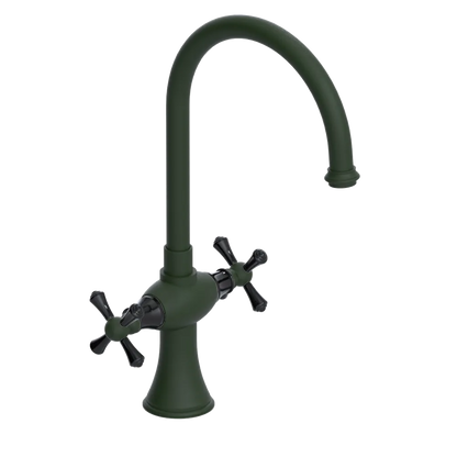 Rubinet Two Handle Single Hole Kitchen Set Green Envy