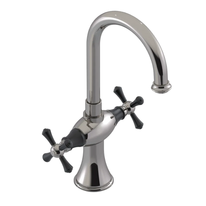 Rubinet Single Hole Dual Handle Lav. Set. (less drain) Polished Nickel