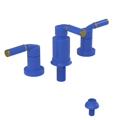 Rubinet Bidet Fitting with Spray, Diverter, and Vacuum Breaker (less drain) Blu Jean