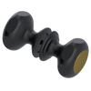 Rubinet Shower Door Knob (set) Matt Black