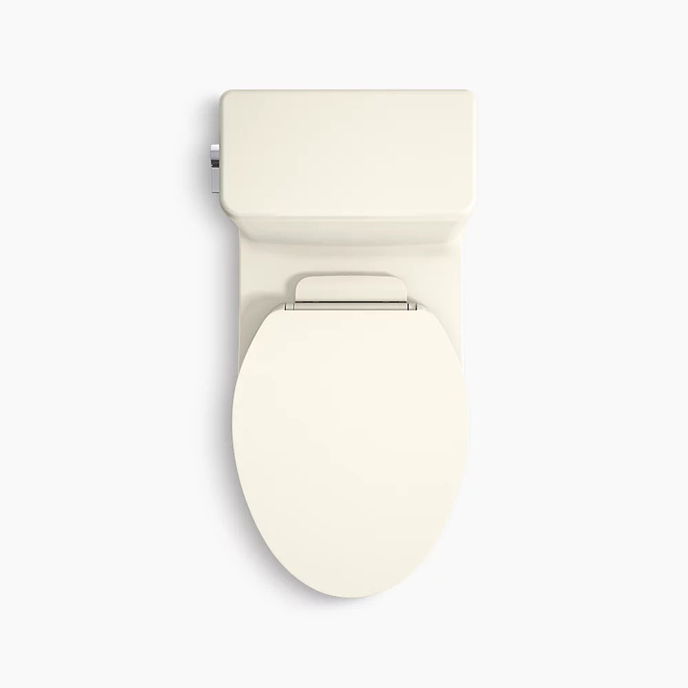 Reach® One-piece compact elongated toilet with skirted trapway, 1.28 gpf - Golzar Home