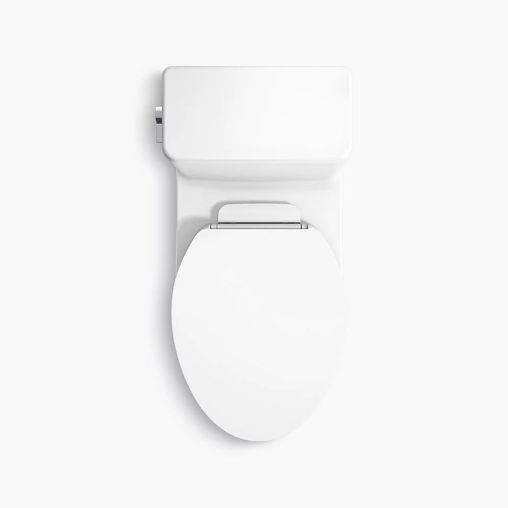 Reach® One-piece compact elongated toilet with skirted trapway, 1.28 gpf - Golzar Home