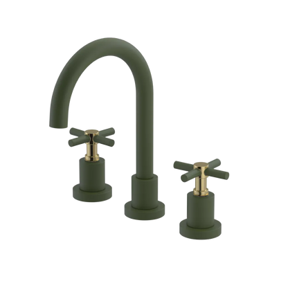 Rubinet Widespread Lav. Set. (less drain) Green Envy