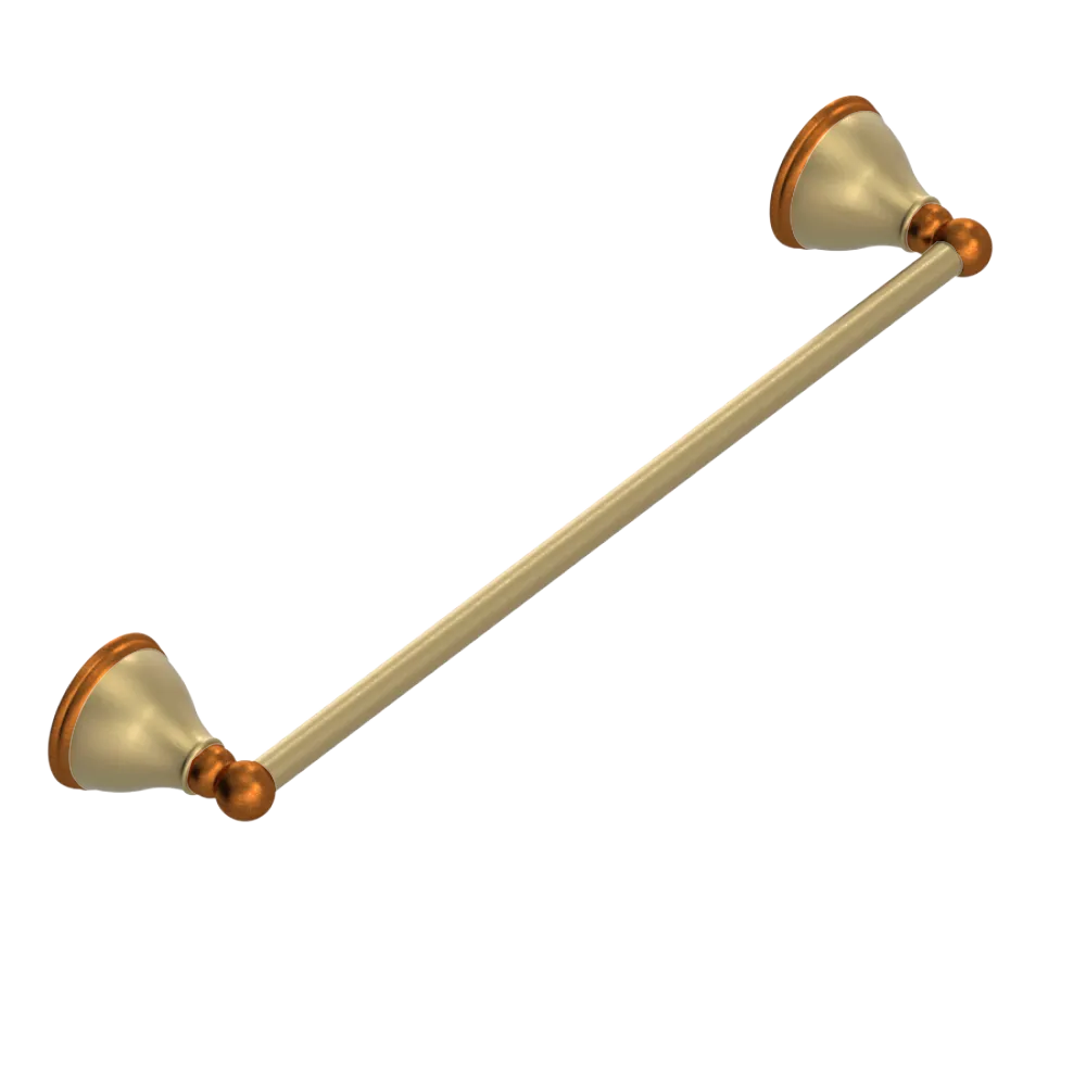 Rubinet Towel Bar 18" Satin Brass