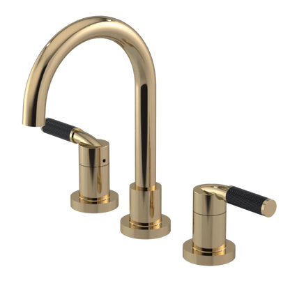 Rubinet Widespread Lav. Set. (less drain) Gold