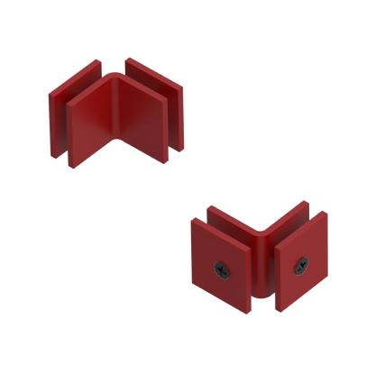 Rubinet 90 Glass to Glass Open Face Maroon