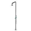 Rubinet Pressure Balance Outdoor Shower with Hand Held Shower & 10" Shower Head - 304 Stainless Steel Polished Nickel