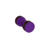Rubinet Shower Door Knob (set) Purple Haze