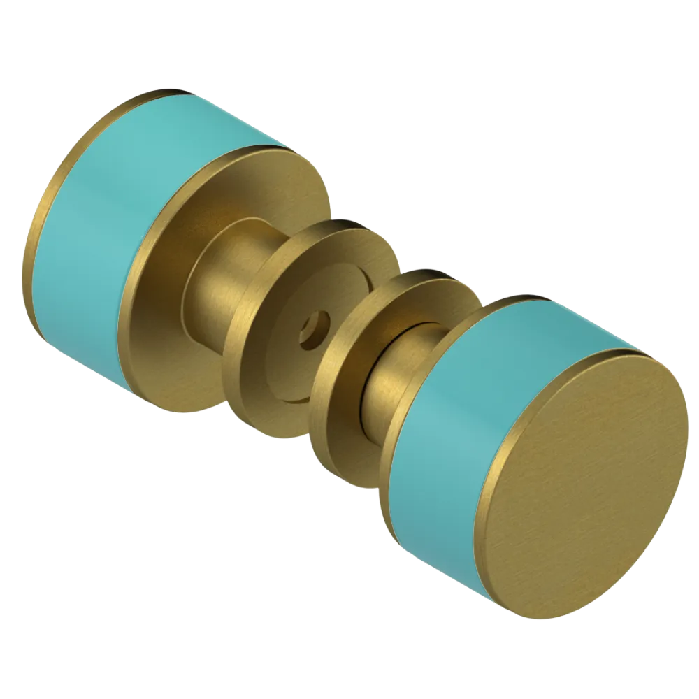 Rubinet Shower Door Knob (set) Antique Brass Matt