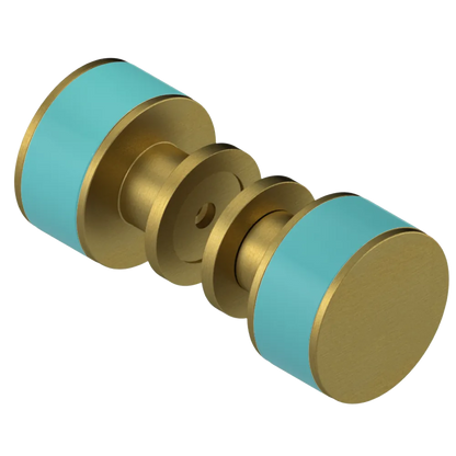 Rubinet Shower Door Knob (set) Antique Brass Matt