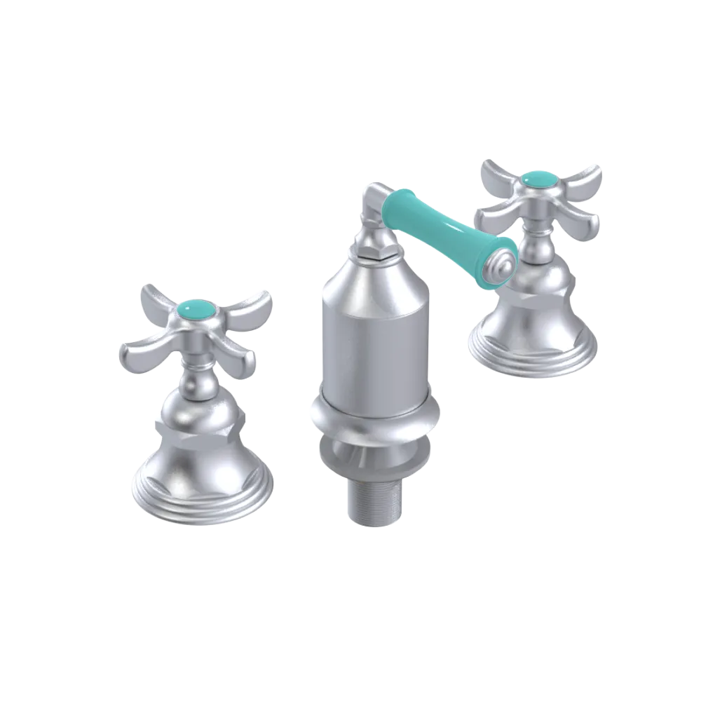 Rubinet Bidet Fitting with Spray, Diverter, and Vacum Breaker (Less Drain) Satin Chrome