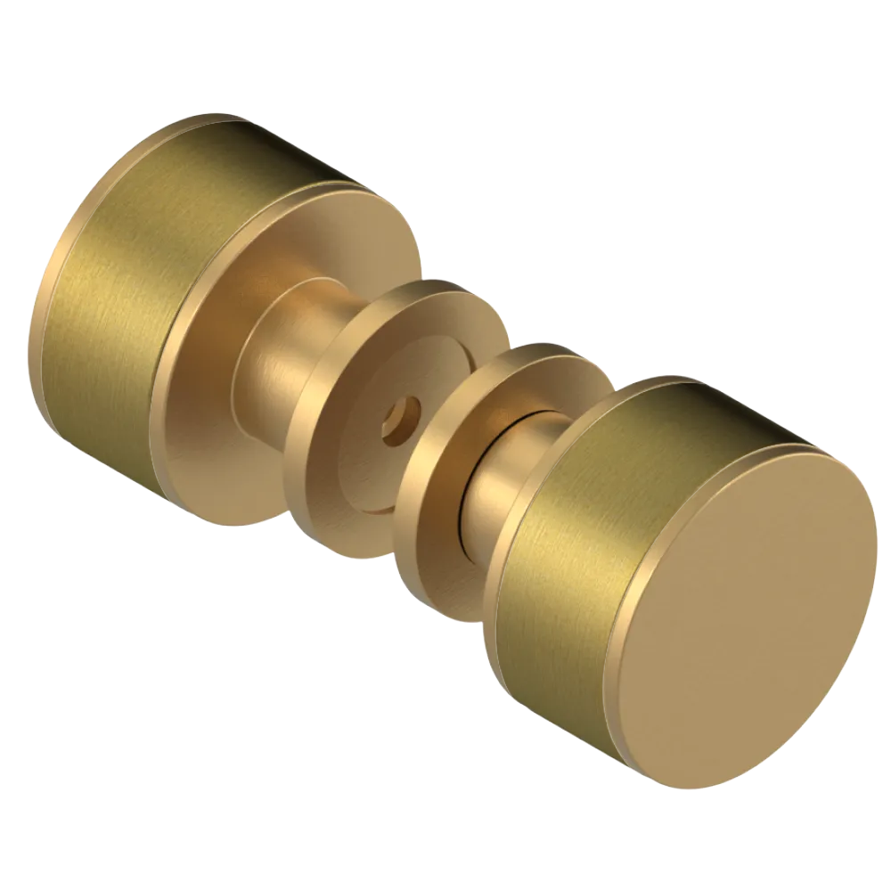 Rubinet Shower Door Knob (set) Satin Gold