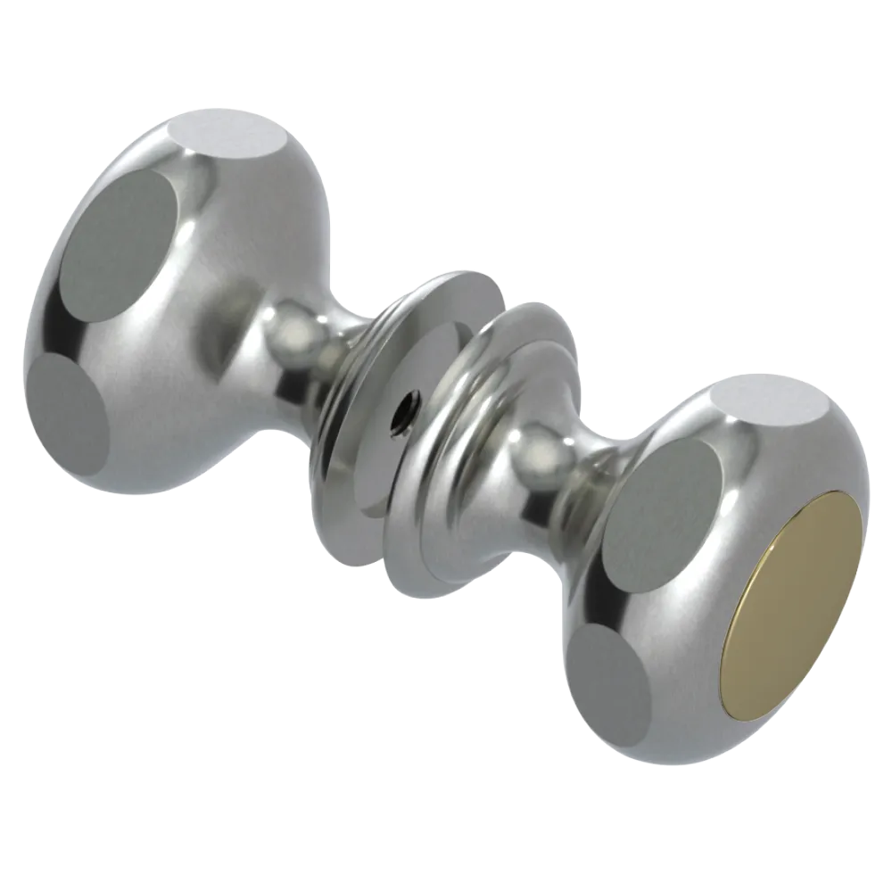 Rubinet Shower Door Knob (set) Satin Nickel