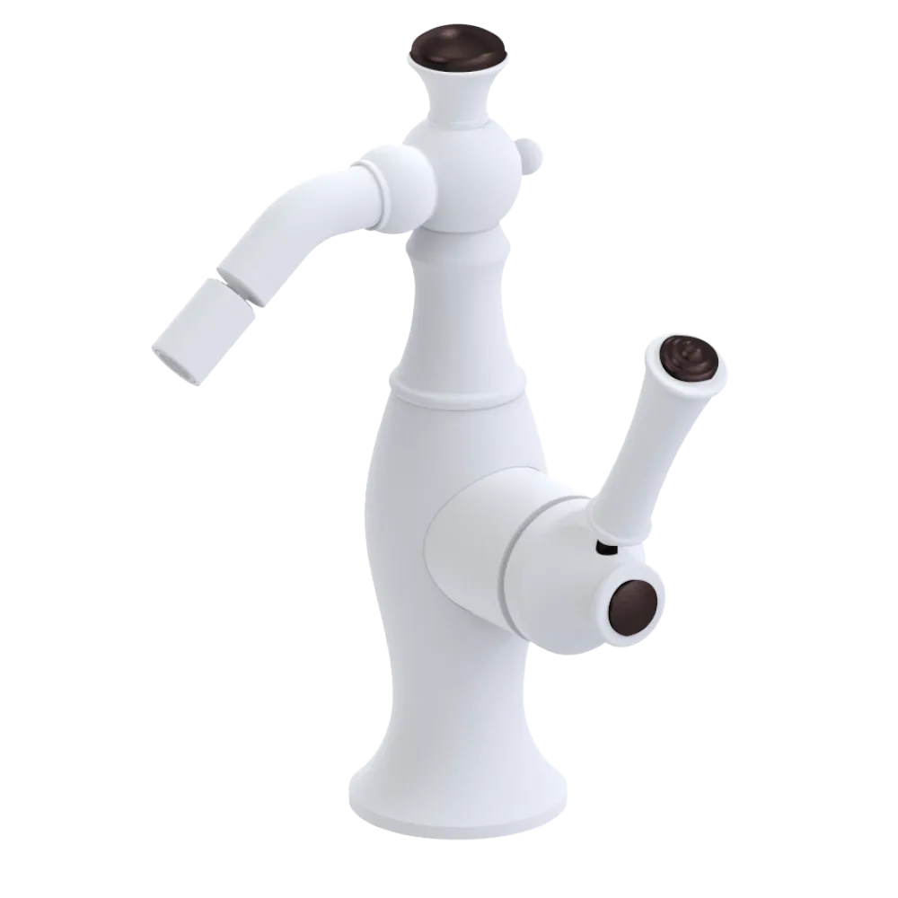 Rubinet Single Control Bidet Fitting (less drain) Matt White