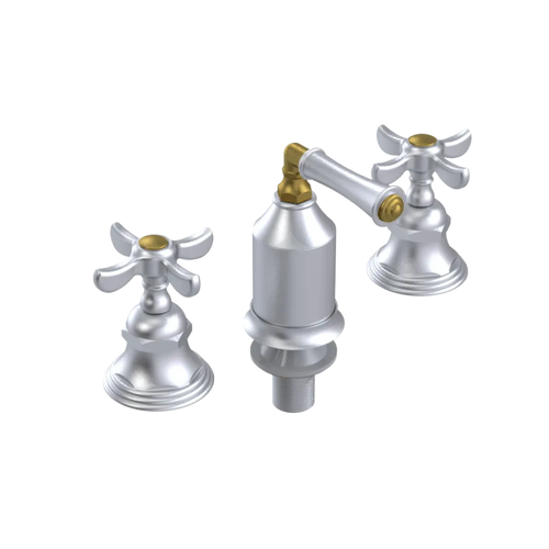 Rubinet Bidet Fitting with Spray, Diverter, and Vacum Breaker (Less Drain) Satin Chrome