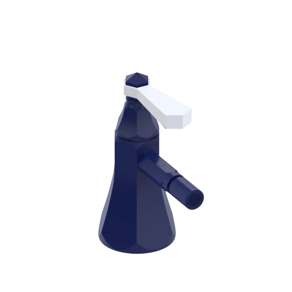 Rubinet Single Control Bidet Fitting (less drain) Midnight Blue