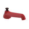 Rubinet Tub Filler Spout Deck Mount Red